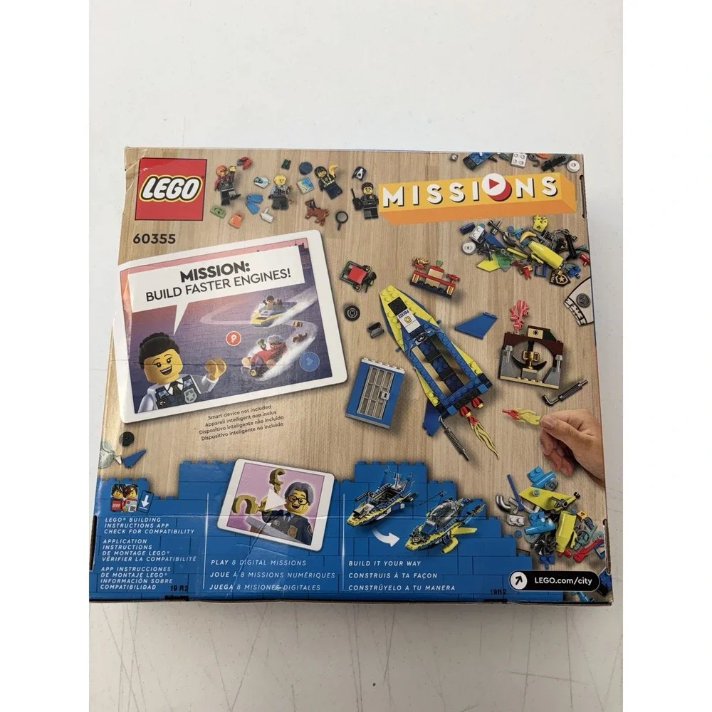 LEGO City 60355 Water Police Detective Missions, New In Box, Retired Set Bx Dmg
